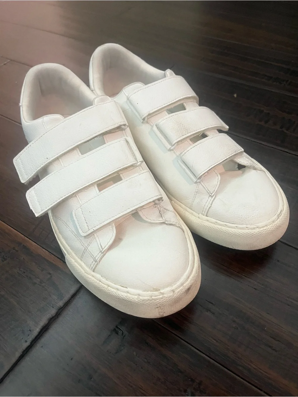 Zara Man White Velcro Sneakers